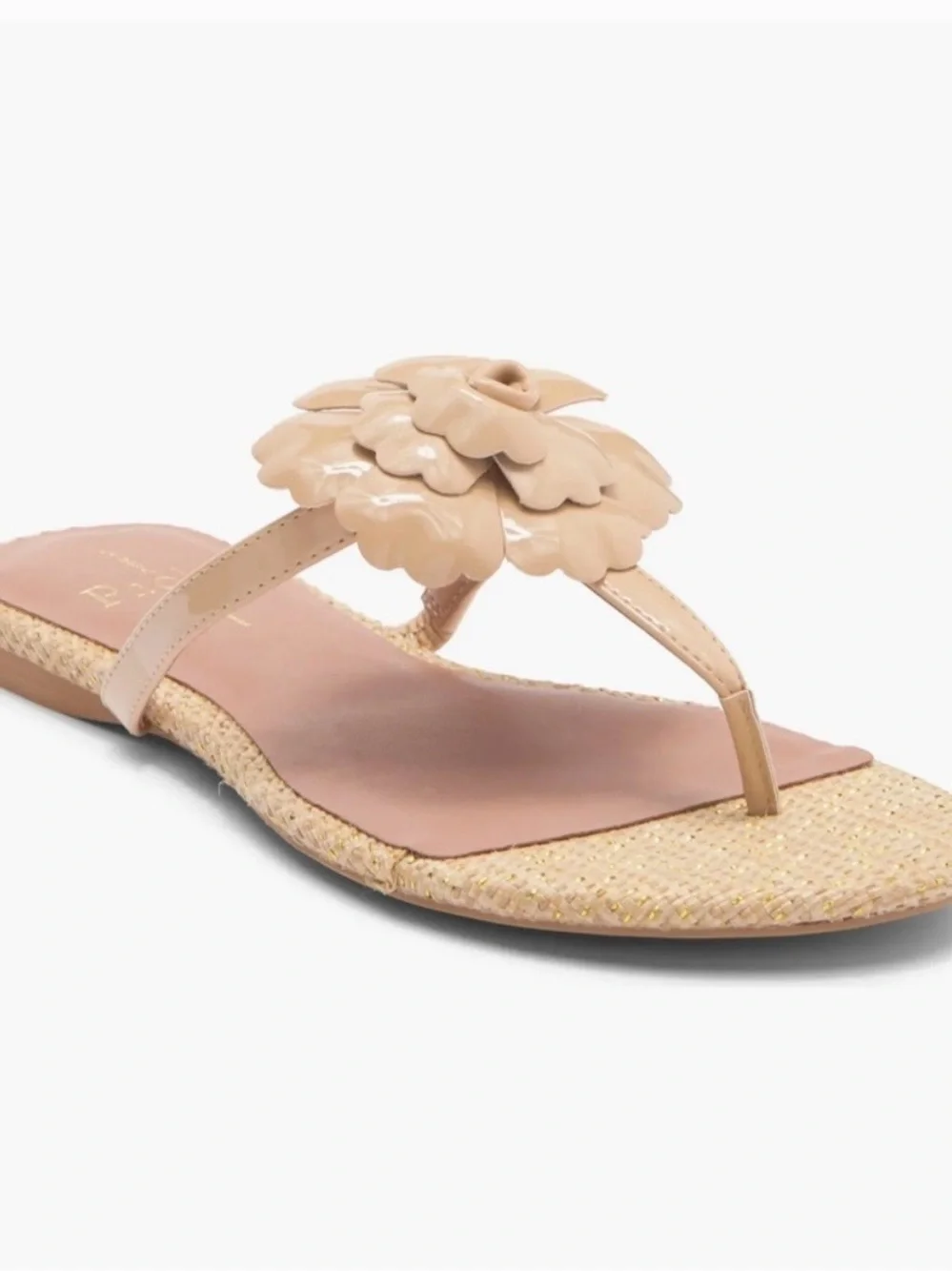 Linea Paolo Laurel Flower Sandal ~ Nude Size 10